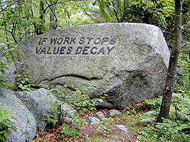 Babson Boulder Work Stops