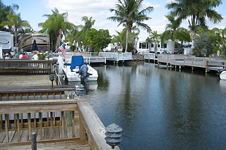 Lagoon in the Chokoloskee Island resort