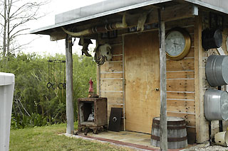 Lucky Cole's changing room