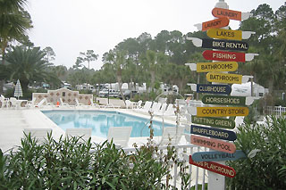 Pool at the Emerald Coast RV Beach Resort