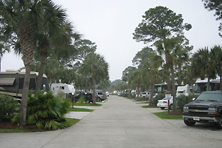 Emerald Coast RV Beach Resort pavement